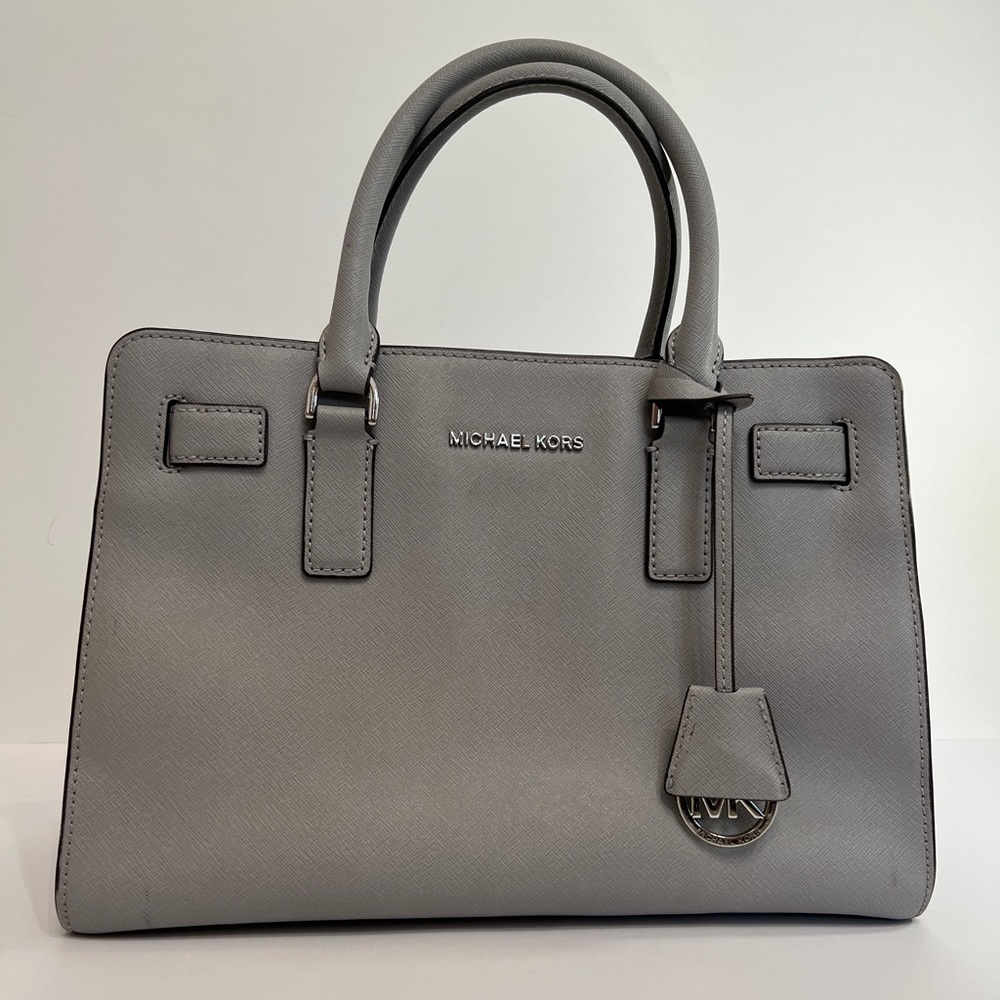 Used gray Michael Kors purse